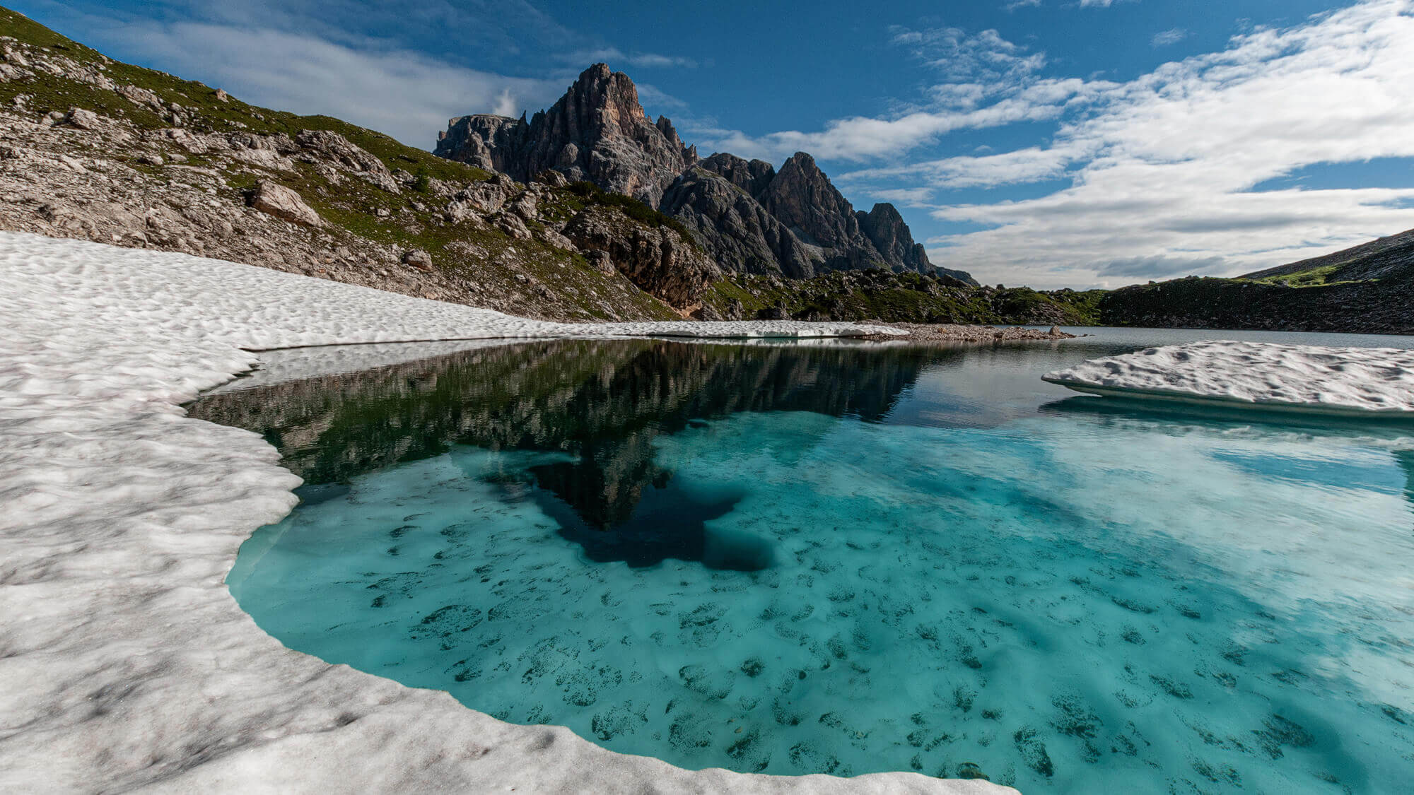 Bödensee mit Schustermassiv, Sexten