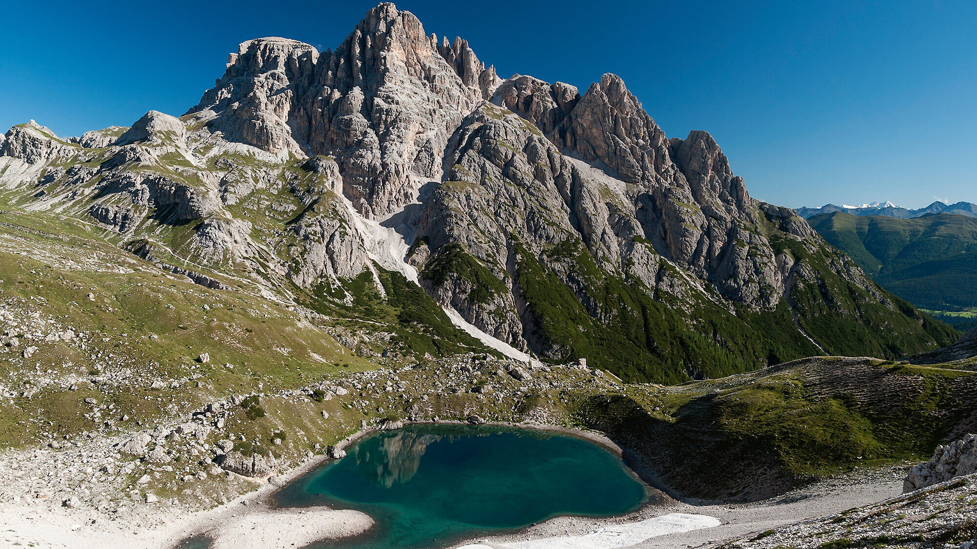 Bödensee mit Schustermassiv, Sexten