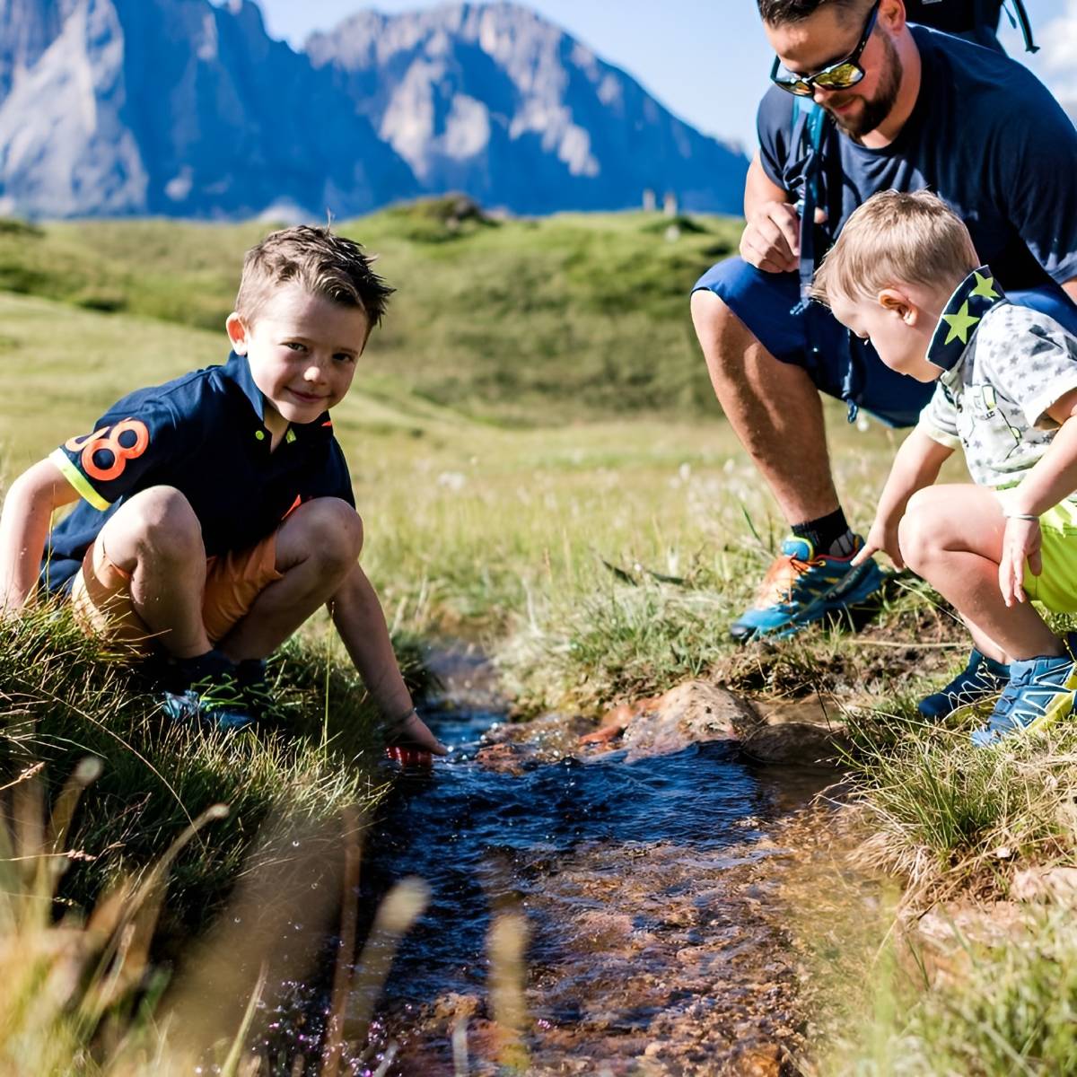 Felicità in famiglia nelle Dolomiti