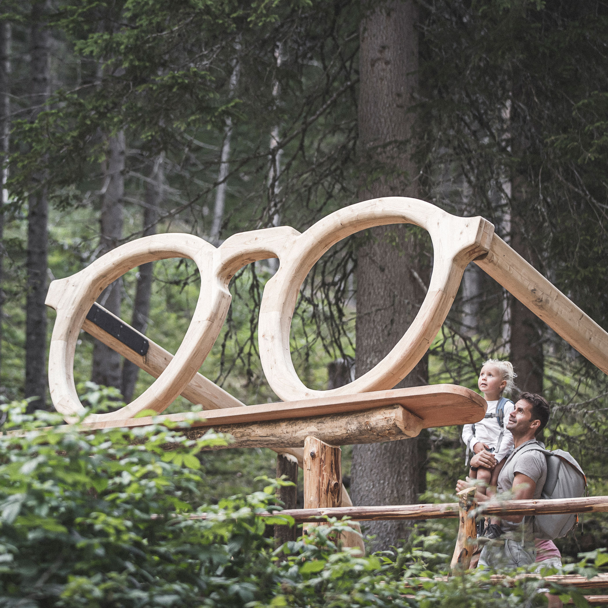 Family adventure at the mountain Rocca dei Baranci