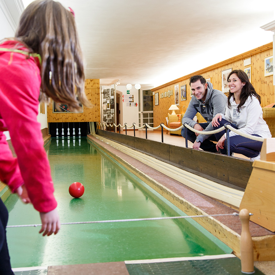 Bowling with the children